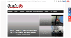 Desktop Screenshot of gacetacartagonova.com