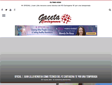 Tablet Screenshot of gacetacartagonova.com